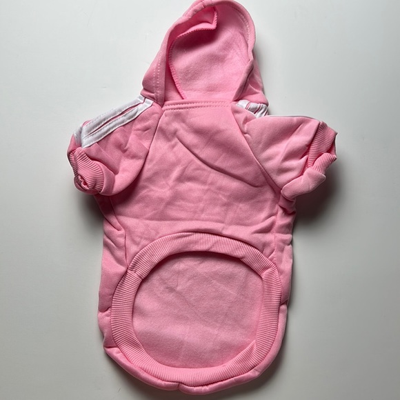 Dog sweatshirt hoodie “adidog”, pink - Picture 4 of 5